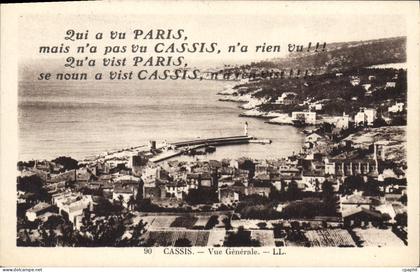 CPA Cassis Vue Generale