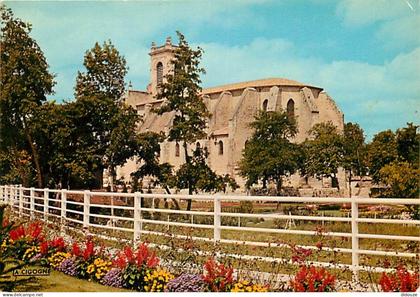Carte Postale - 47 - Casteljaloux - L'Eglise - Fleurs - Flamme Postale de Casteljaloux - CPM - Voir Scans Recto-Verso -
