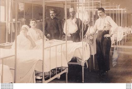 CASTELJALOUX - CARTE PHOTO BALISTAI - MARMANDE - CASTELJALOUX - HOPITAL  MILITAIRE - UNE SALLE DE L ' HOPITAL - 2 SCANS
