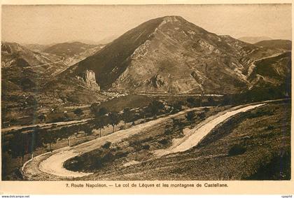 CPA Route Napoleon Le Col de Leques et les Montagnes de Castellane