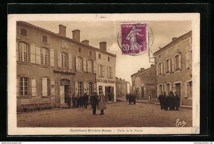 CPA Castelnau-Rivière-Basse, Place de la Mairie