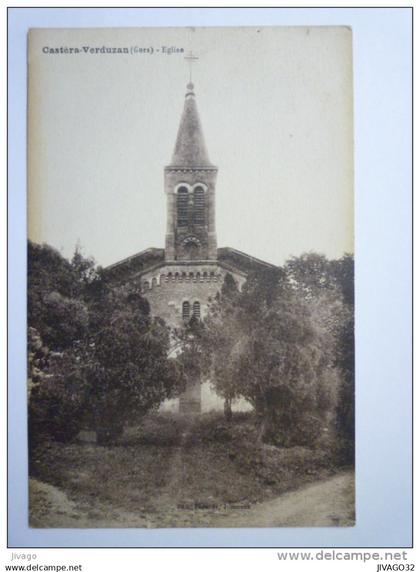 CASTERA-VERDUZAN  (Gers)  :  EGLISE