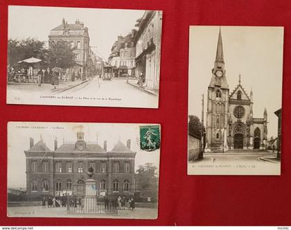 3 cartes  -  Caudebec-lès-Elbeuf    - Seine Maritime  -(76)