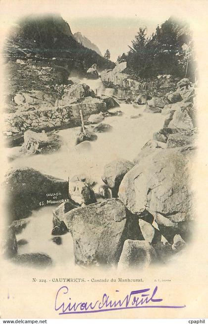 CPA Cauterets cascade de Manhoural