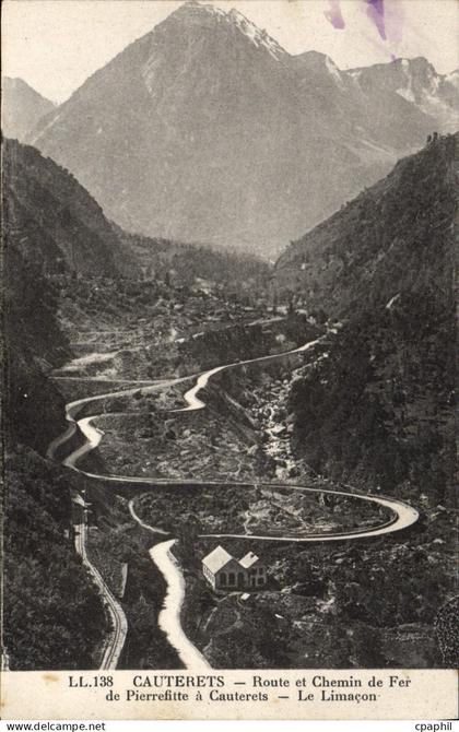 CPA Cauterets Route Et Chemin De Fer de Pierrefitte a Cauterets Le Limacon