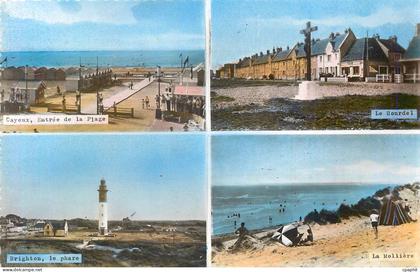 CPM Cayeux Entree de la Plage Brighton Le Phare Le Hourdel La Molliere Cayeux Entree de la plage Le Hourdel La Molliere