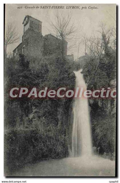 CPA cascade Saint Pierre Livron Pres Caylus