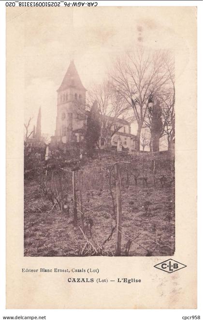 CAR-AGWP6-0262-46 - CAZALS - L'eglise