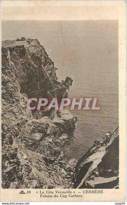 CPA La cote Vermeille cerbere Falaise du cap cerbere