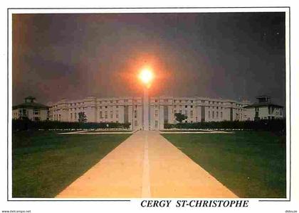Carte Postale - 95 - Cergy Pontoise - Saint Christophe - Coucher de soleil sur l'Axe Majeur - Carte Neuve - CPM - Voir S