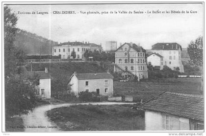 CARTE POSTALE ANCIENNE DE CHALINDREY -   vue générale, prise de la vallée du Saulon
