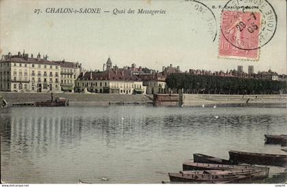 Chalon sur Saone - Quai des Messageries - CPA