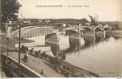 CPA Chalon sur Saone le Nouveau Pont