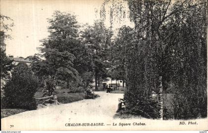 CPA Chalon Sur Saone Le Square Chabas