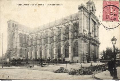 CPA Chalons Sur Marne La cathedrale