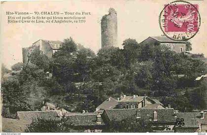 Carte Postale Ancienne - 87 - Chalus - Tour du Fort - CPA - Voir Scans Recto-Verso - Poscard - Carta Postal -  Postkarte