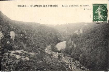 CPA Creuse Chambon Sur Voueize Gorges Et Ravins De La Voueize