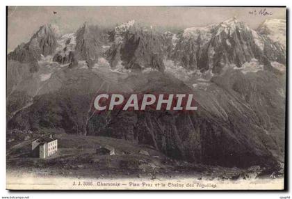 CPA Chamonix Plan Praz et la Chaine des Aiguilles