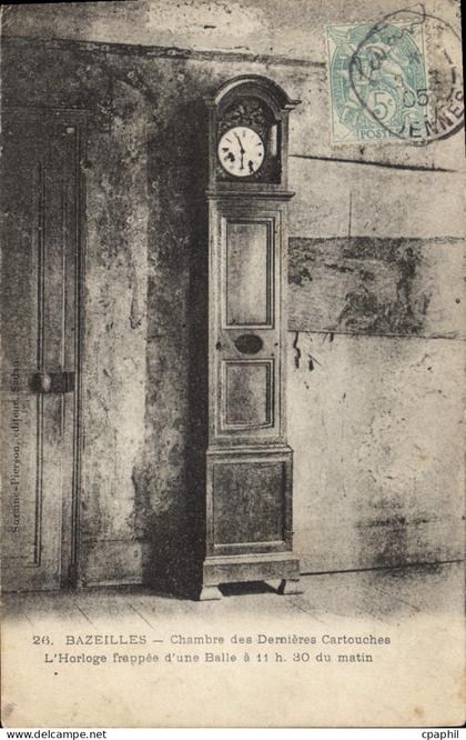 CPA Bazeilles Chambre des Dernieres Cartouches Horologe