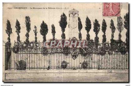 CPA Champigny Le Monument de la Defense 1870 1871