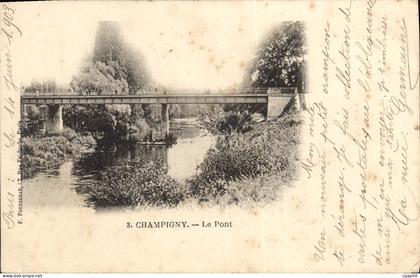 CPA Champigny Le Pont
