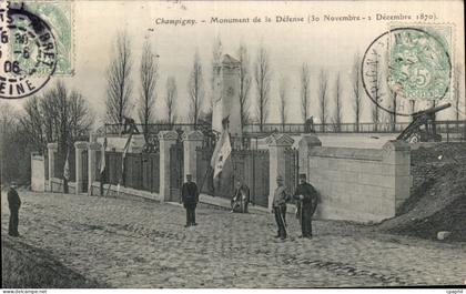 Champigny - Monument de la Defense Militaria - CPA