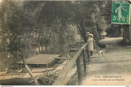 CPA Champigny Les bords de la Marne