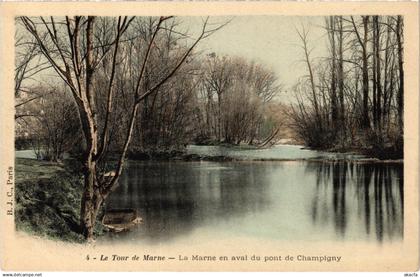 CPA CHAMPIGNY-sur-MARNE Le Marne en Aval du Pont de Champigny (1351960)