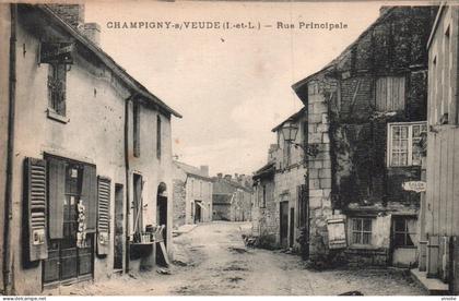 26-1310 : CHAMPIGNY-SUR-VEUDE. RUE PRINCIPALE
