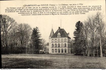 CPA Champigny sur Yonne (Yonne) Le Chateau