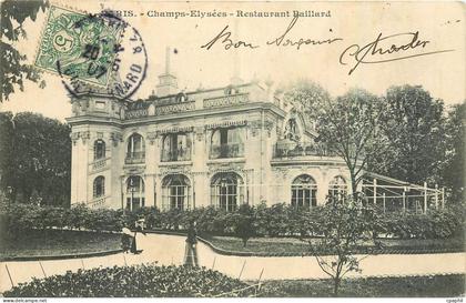 CPA Paris Champs Elysees Restaurant Baillard