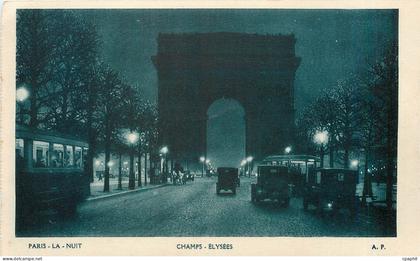 CPA Paris la Nuit Champs Elysees