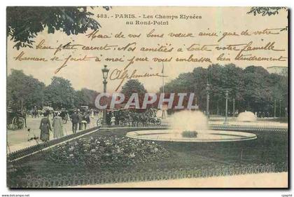 CPA Paris Les Champs Elysees au Rond Point