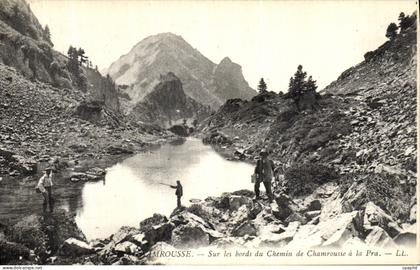 CPA Mrousse Sur les Bords du Chemin de Chamrousse a la Pra