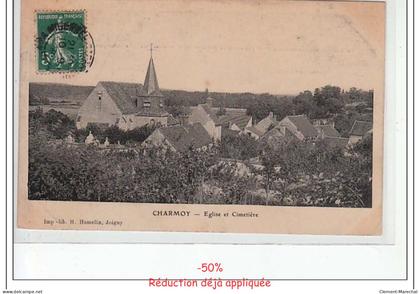 CHARMOY - Eglise et cimetière - état
