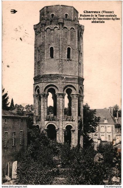 CPA  Carte Postale France Charroux Ruines de la Tour centrale  1928 VM104708