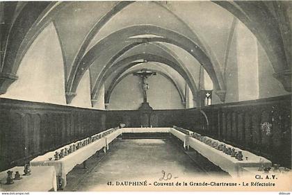 38 - La Grande Chartreuse - Couvent de la Grande-Chartreuse - Le Réfectoire - Carte Neuve - CPA - Voir Scans Recto-Verso