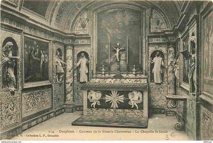 Carte Postale - 38 - La Grande Chartreuse - intérieur du Couvent de la Grande Chartreuse - Chapelle Saint louis - CPA -