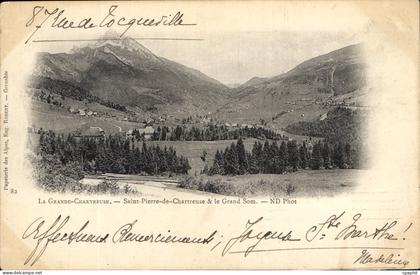 CPA La Grande Chartreuse Saint Pierre de Chartreuse & le Grand Som