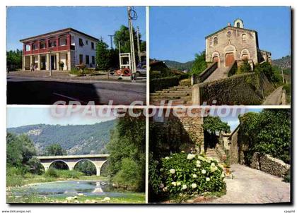 CPSM Molieres Sur Ceze La Mairie I'Eglise Le Pont De Gammal