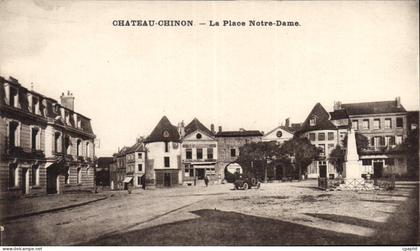 CPA Chateau Chinon La Place Notre Dame
