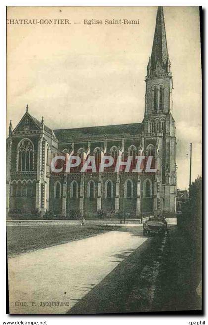 CPA Chateau Gontier Eglise Saint Remi