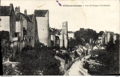 CPA Chateau Landon Tour St Thugal et St Severin
