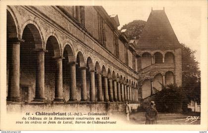 CPA Chateaubriant Colonnades du Chateau de la Renaissance