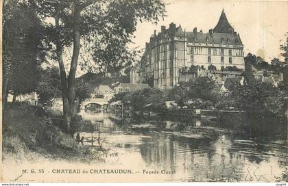 CPA Chateau de Chateaudun Facade Ouest
