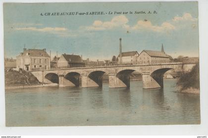 CHATEAUNEUF SUR SARTHE - Le Pont sur la Sarthe
