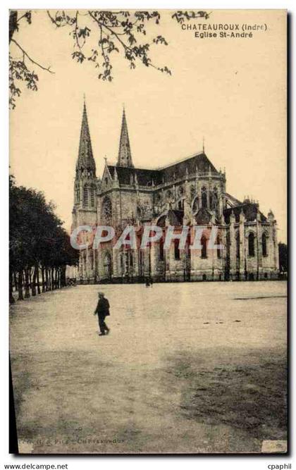 CPA Chateauroux L'eglise St Andre