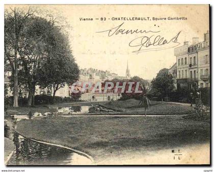 CPA Chatellerault Square Gambetta