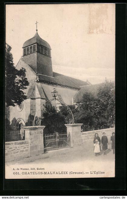 CPA Chatelus-Malvaleix, L`Église