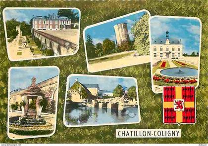45 - Chatillon-Coligny - Multivues - Blasons - CPM - Voir Scans Recto-Verso